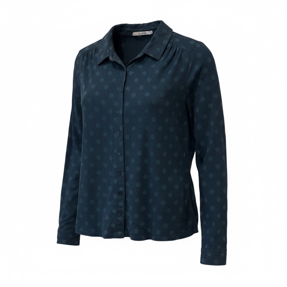 Boden green polka dot blouse, size 8